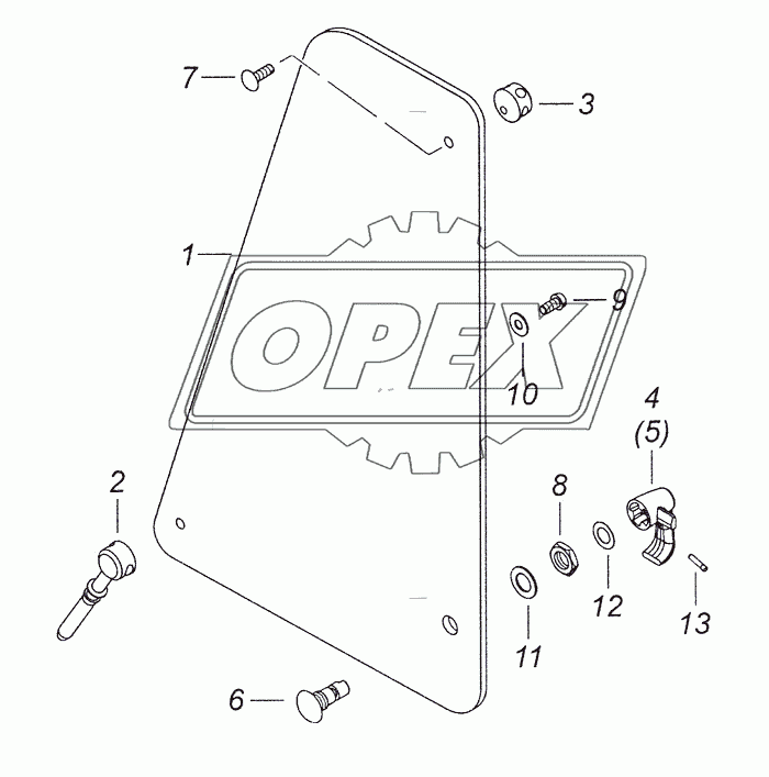 5320-6103051-01 Стекло форточки двери